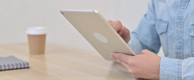 Using an ipad to look at CPI figures